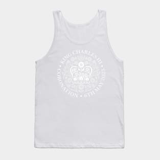 King Charles III Official Coronation Emblem white Tank Top